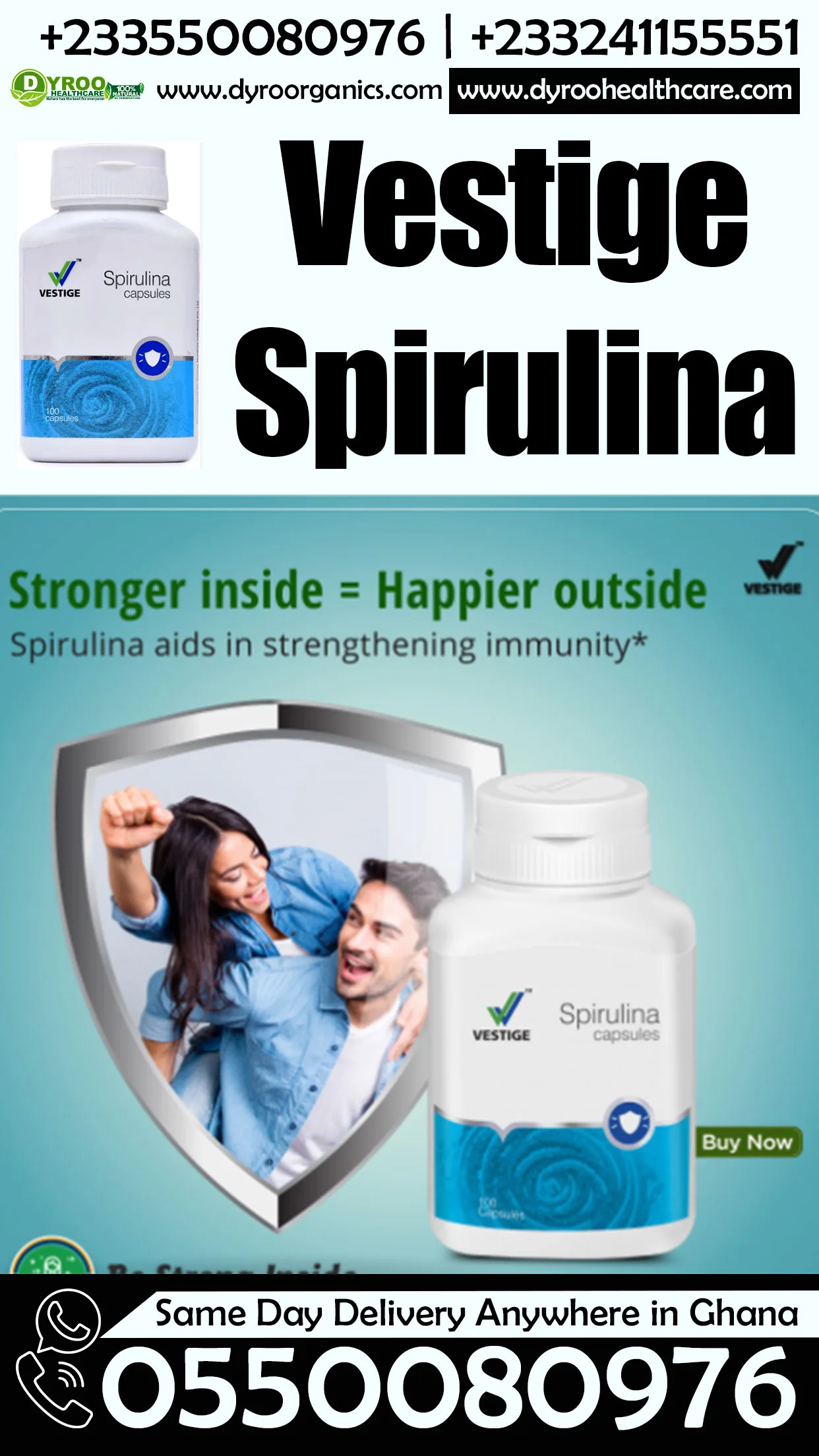 Vestige Spirulina Capsules
